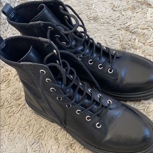 Vince Camuto Combat Boots (WORN ONCE)